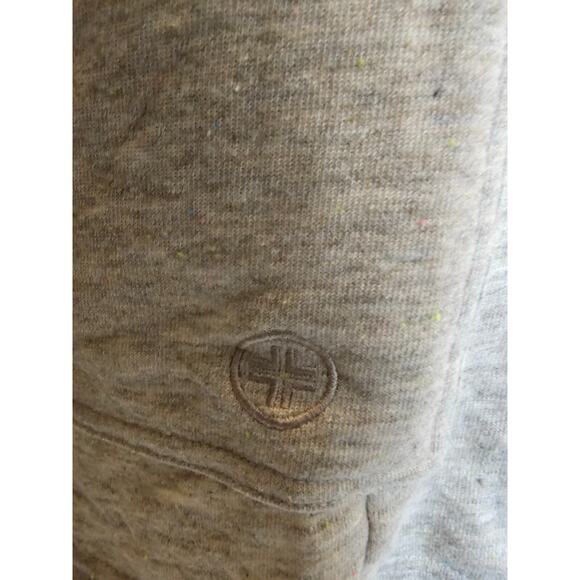 Linea Leisure Lace Up Hoodie Sweatshirt with Pockets Beige Tan Size Large L - Picture 5 of 7